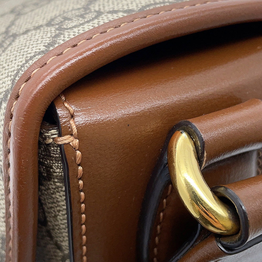 GUCCI GG Supreme Shoulder Bag Beige/Brown715767 GG Supreme Leather