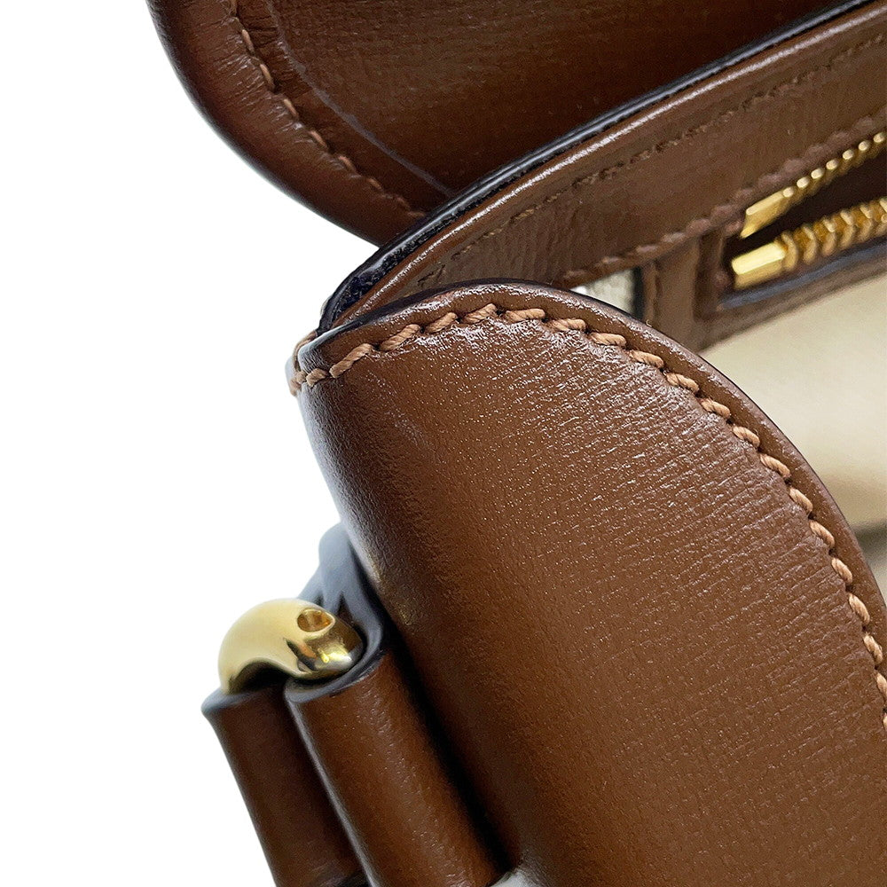GUCCI GG Supreme Shoulder Bag Beige/Brown715767 GG Supreme Leather