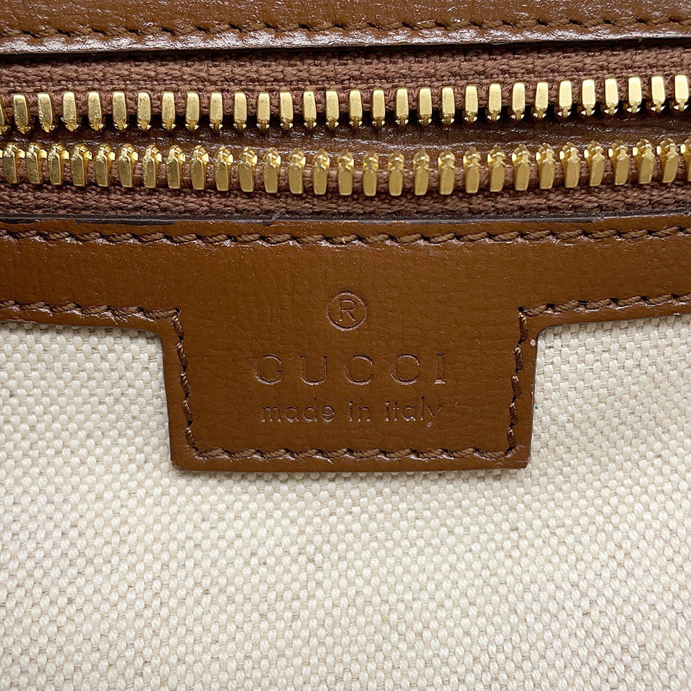 GUCCI GG Supreme Shoulder Bag Beige/Brown715767 GG Supreme Leather