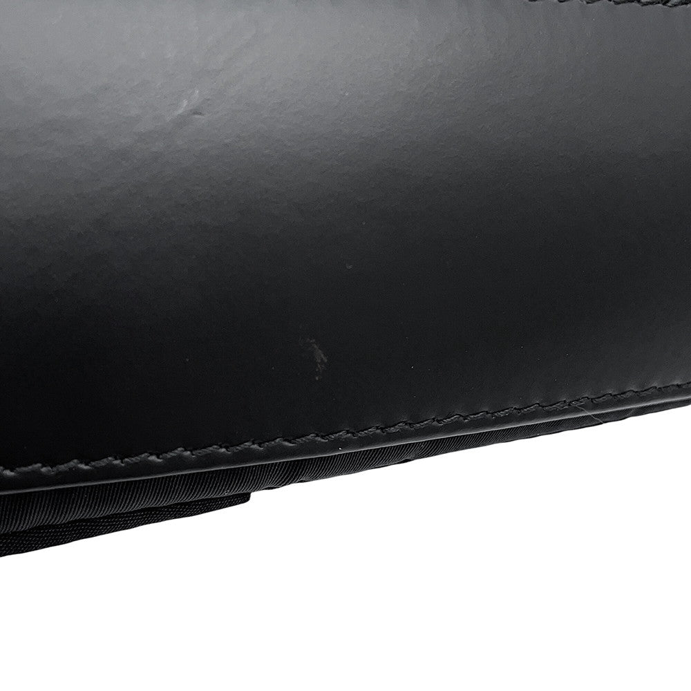 BALENCIAGA Navy Kabas Black390346 Nylon Leather Size XS