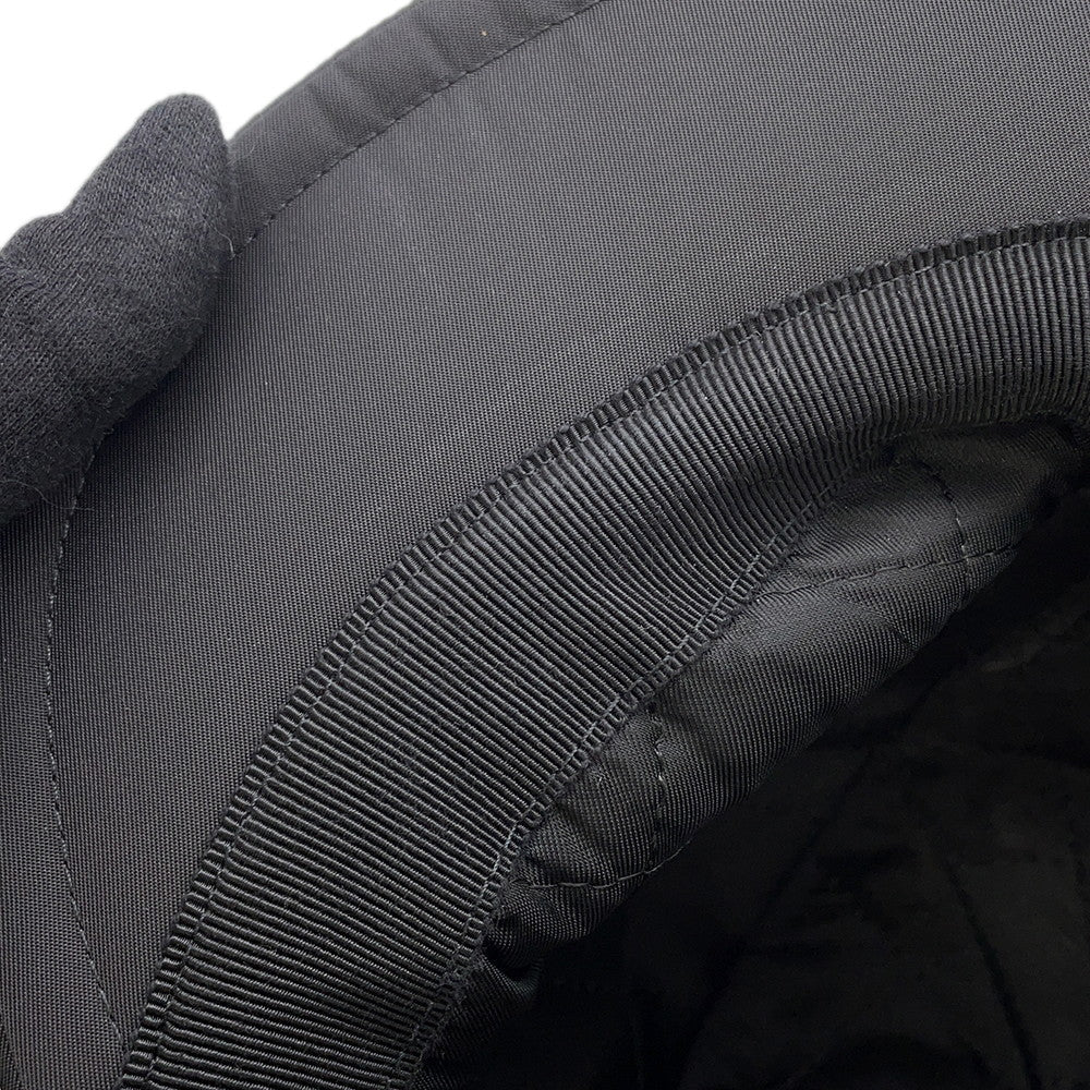 PRADA Flight cap Size L Black2HC180 Nylon Fur