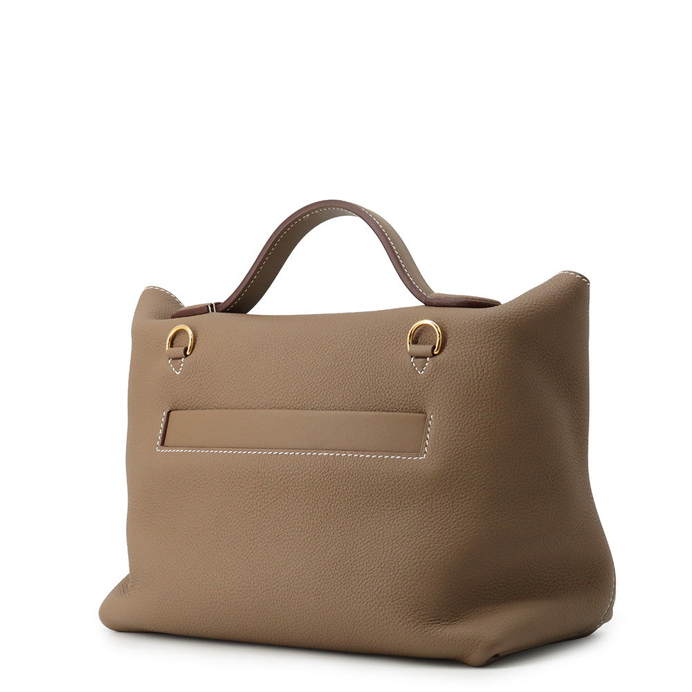 HERMES Sac Van Quatre 24/24 Etoupe Togo Leather Swift Leather Size 29