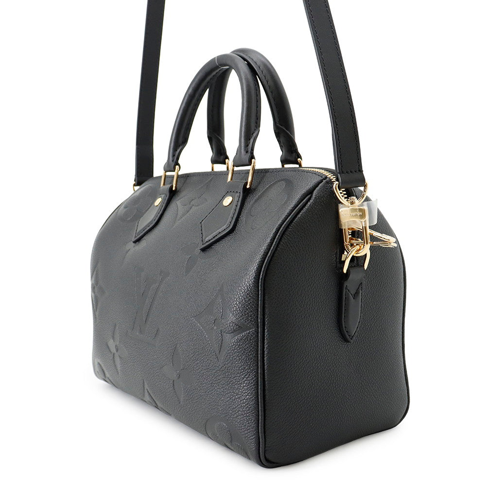 LOUIS VUITTON Speedy Bandouliere NoirM58951 Monogram Empreinte Leather Size 25