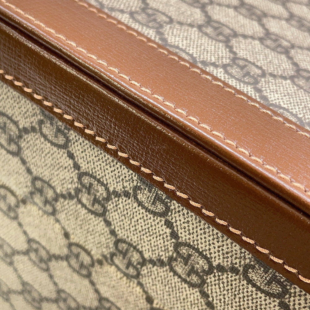 GUCCI Fake knot print suitcase Beige/Brown611642 GG Supreme Leather Size Medium