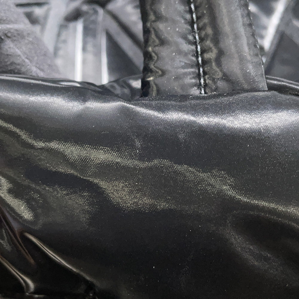SAINT LAURENT PARIS Wide Puffer Tote Bag Black756269 Nylon
