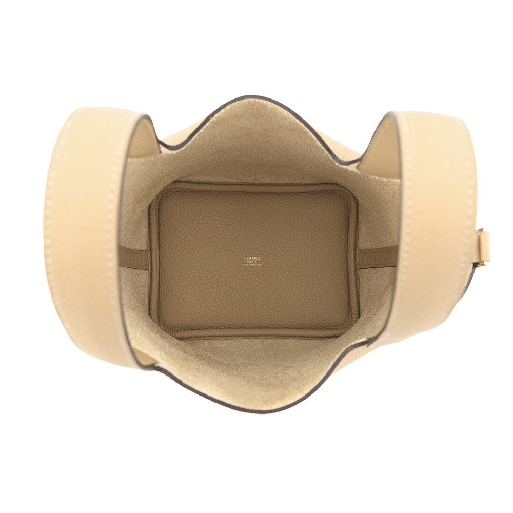 HERMES Picotin Padlock Trench Taurillon Clemence Size PM