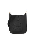 HERMES Evelyne Amazon Long Black Taurillon Clemence Size TPM