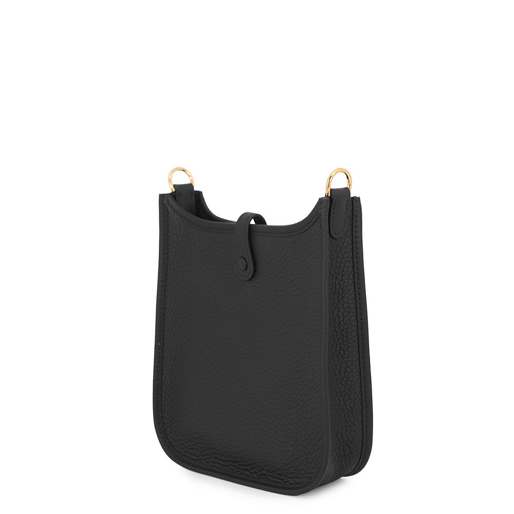 HERMES Evelyne Amazon Long Black Taurillon Clemence Size TPM