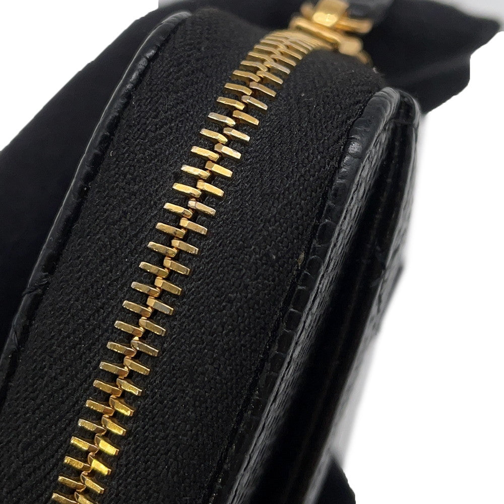 CHANEL Matelasse Zip Around Chozai Cloth BlackAP0242 Caviar Leather