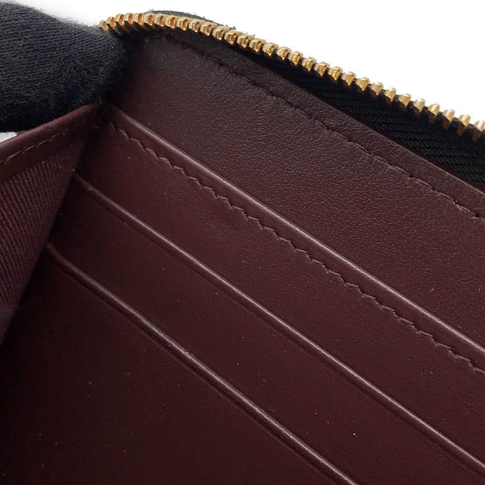 CHANEL Matelasse Zip Around Chozai Cloth BlackAP0242 Caviar Leather