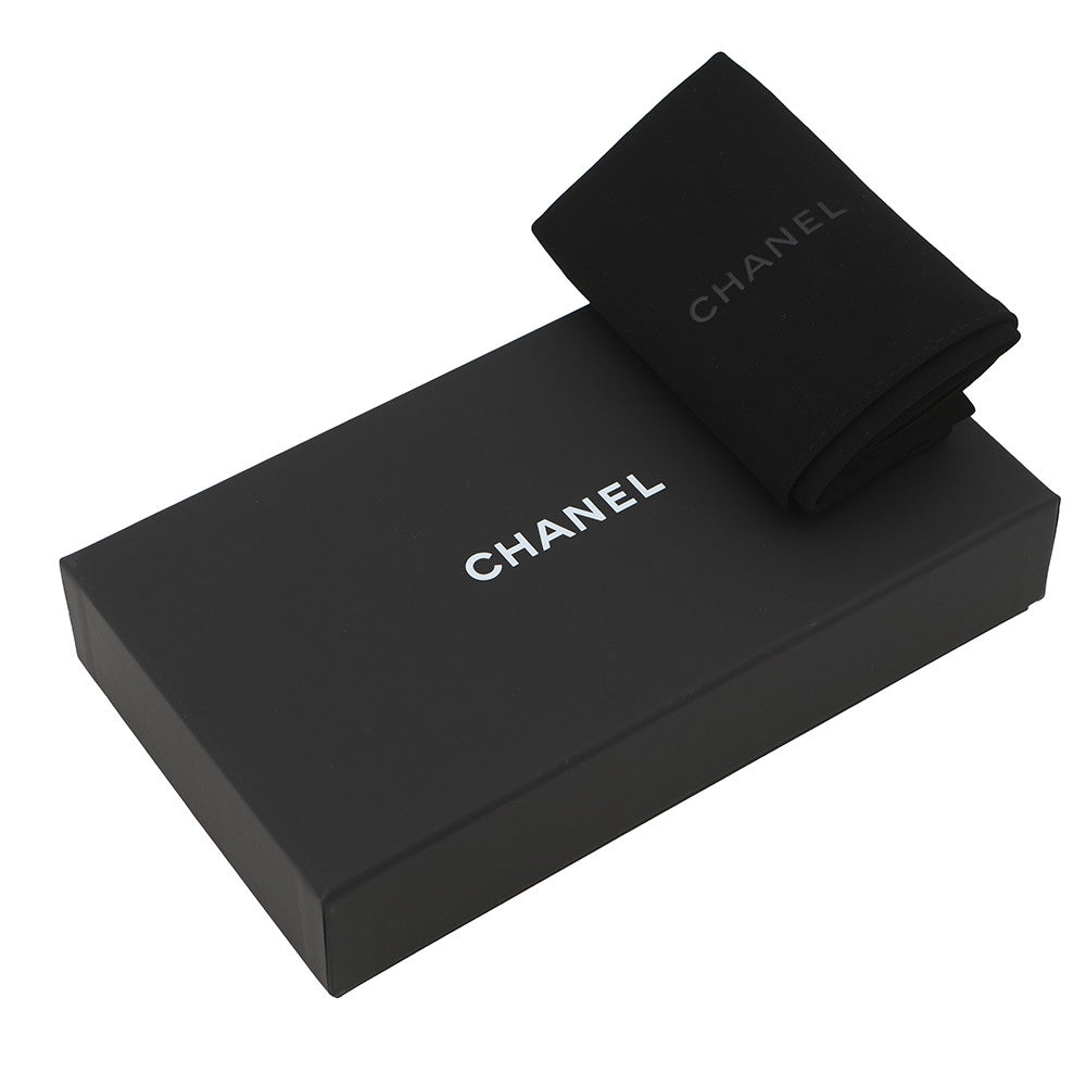 CHANEL Matelasse Zip Around Chozai Cloth BlackAP0242 Caviar Leather