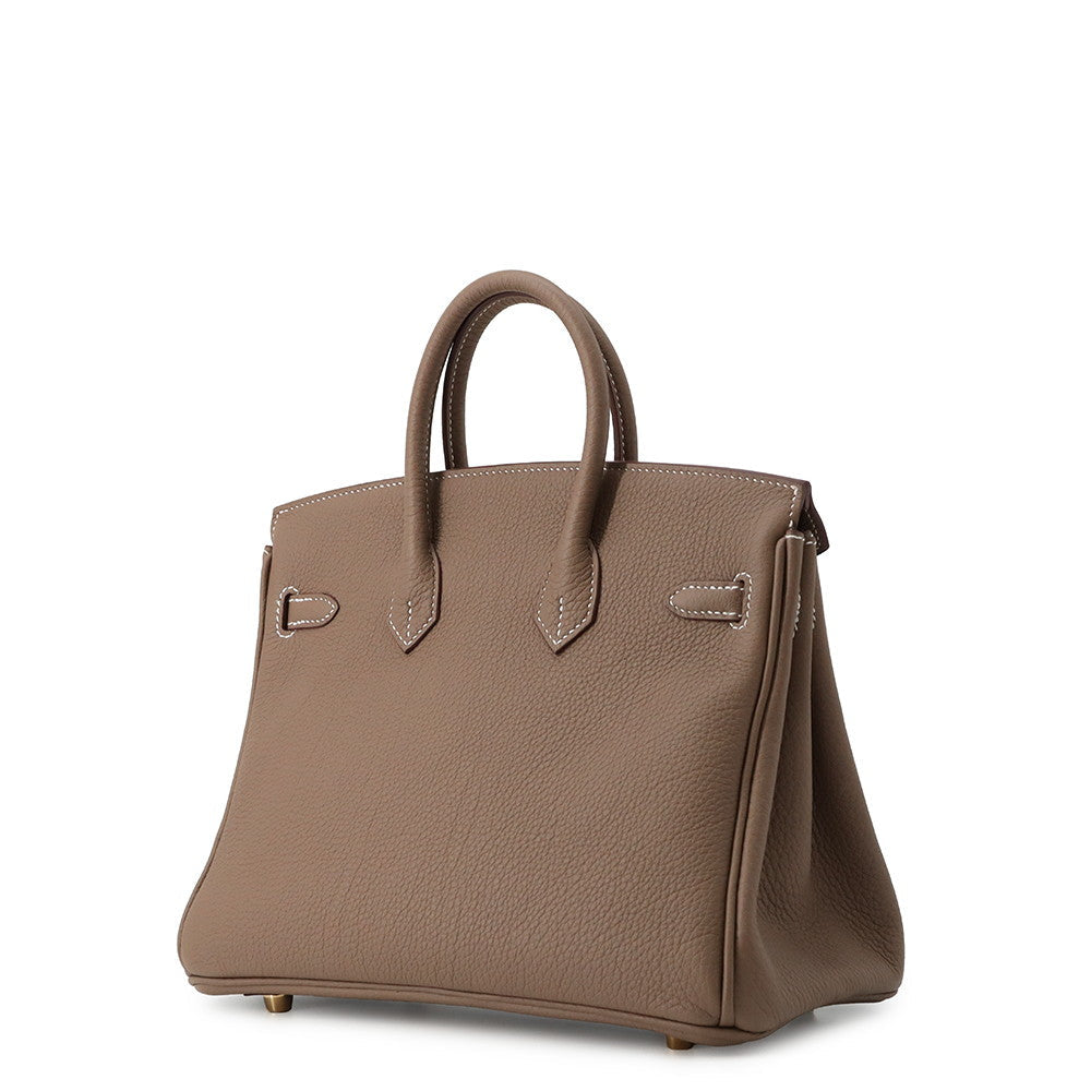 HERMES Birkin Etoupe Togo Leather Size 25