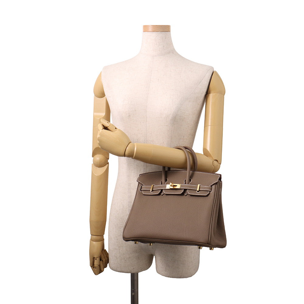 HERMES Birkin Etoupe Togo Leather Size 25
