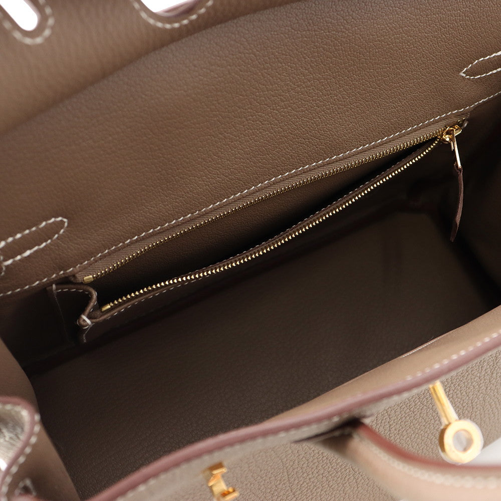 HERMES Birkin Etoupe Togo Leather Size 25
