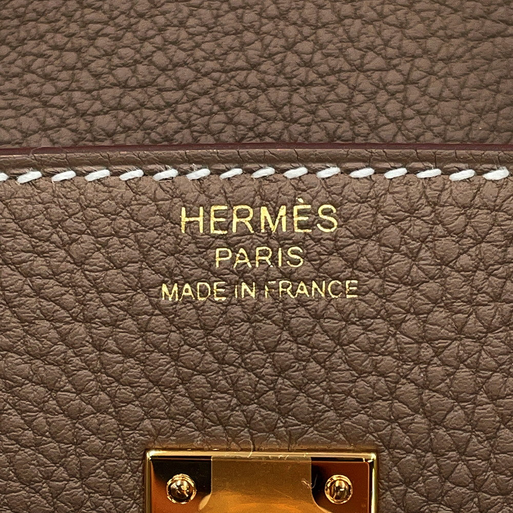 HERMES Birkin Etoupe Togo Leather Size 25