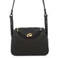 HERMES Lindy Black Taurillon Clemence Size Mini