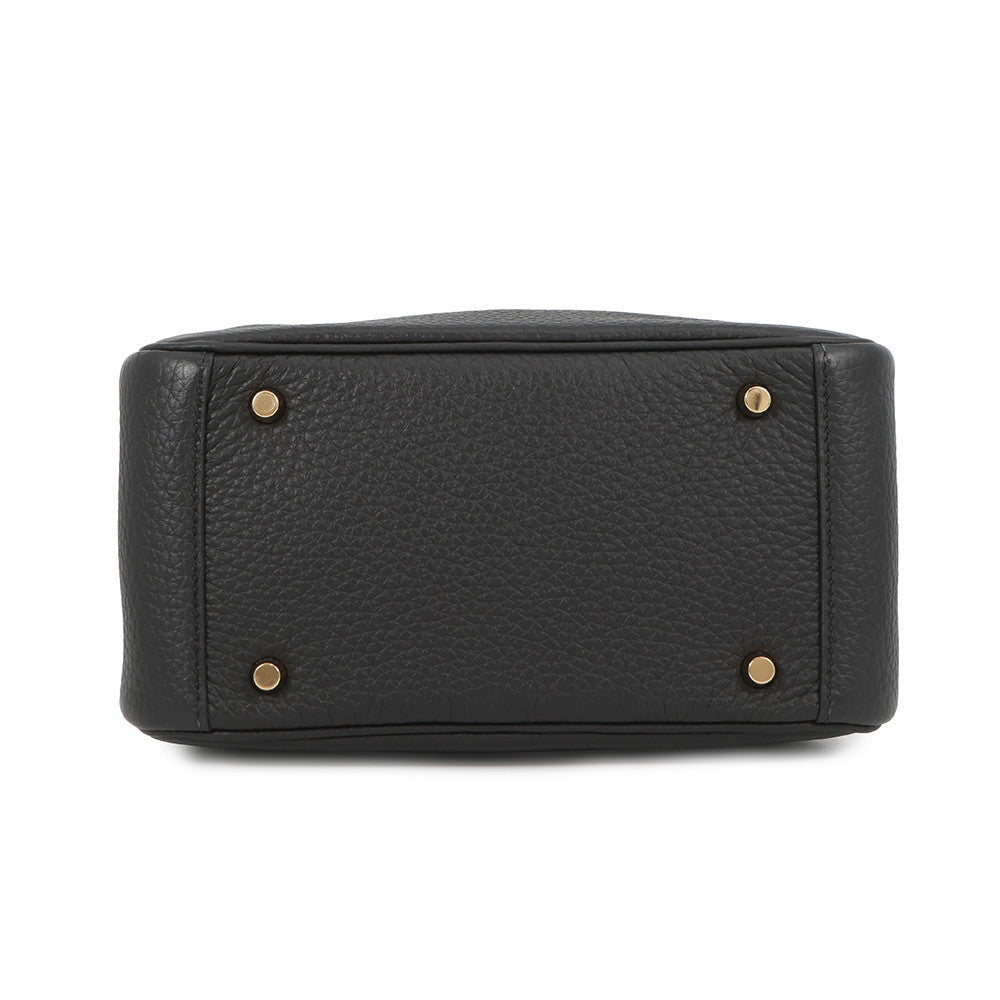 HERMES Lindy Black Taurillon Clemence Size Mini