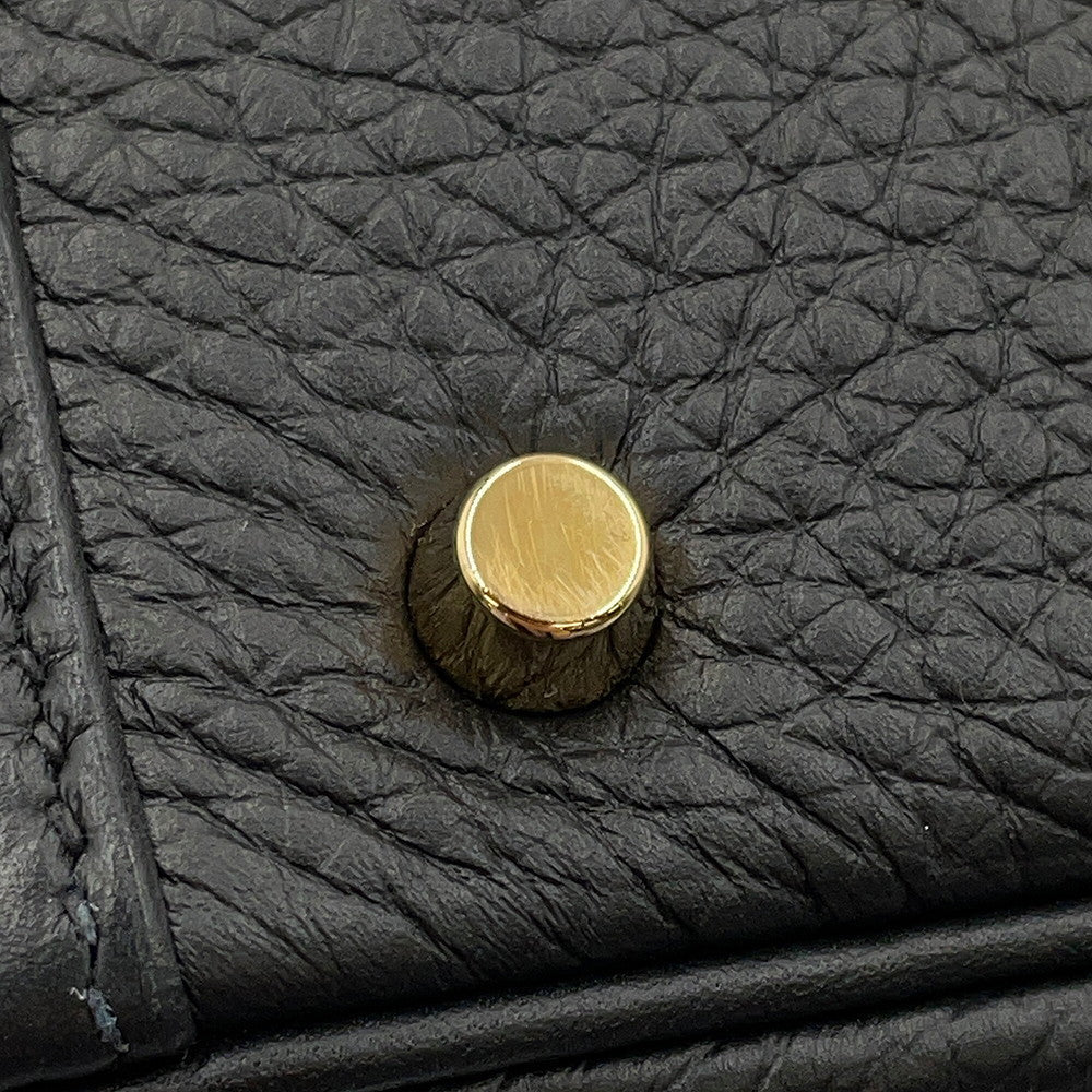 HERMES Lindy Black Taurillon Clemence Size Mini