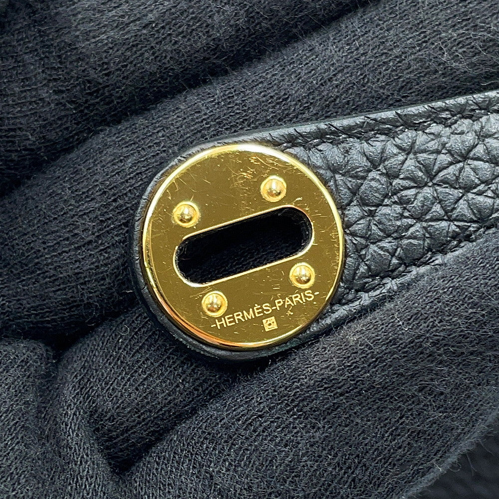 HERMES Lindy Black Taurillon Clemence Size Mini