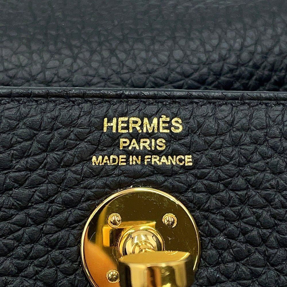 HERMES Lindy Black Taurillon Clemence Size Mini