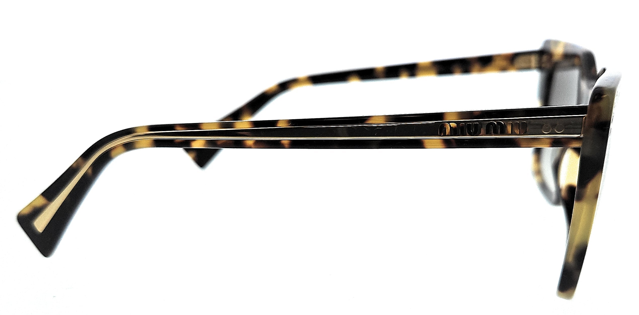 Miu Miu 0MU 02WS 7S00A7 Light Havana Square Sunglasses