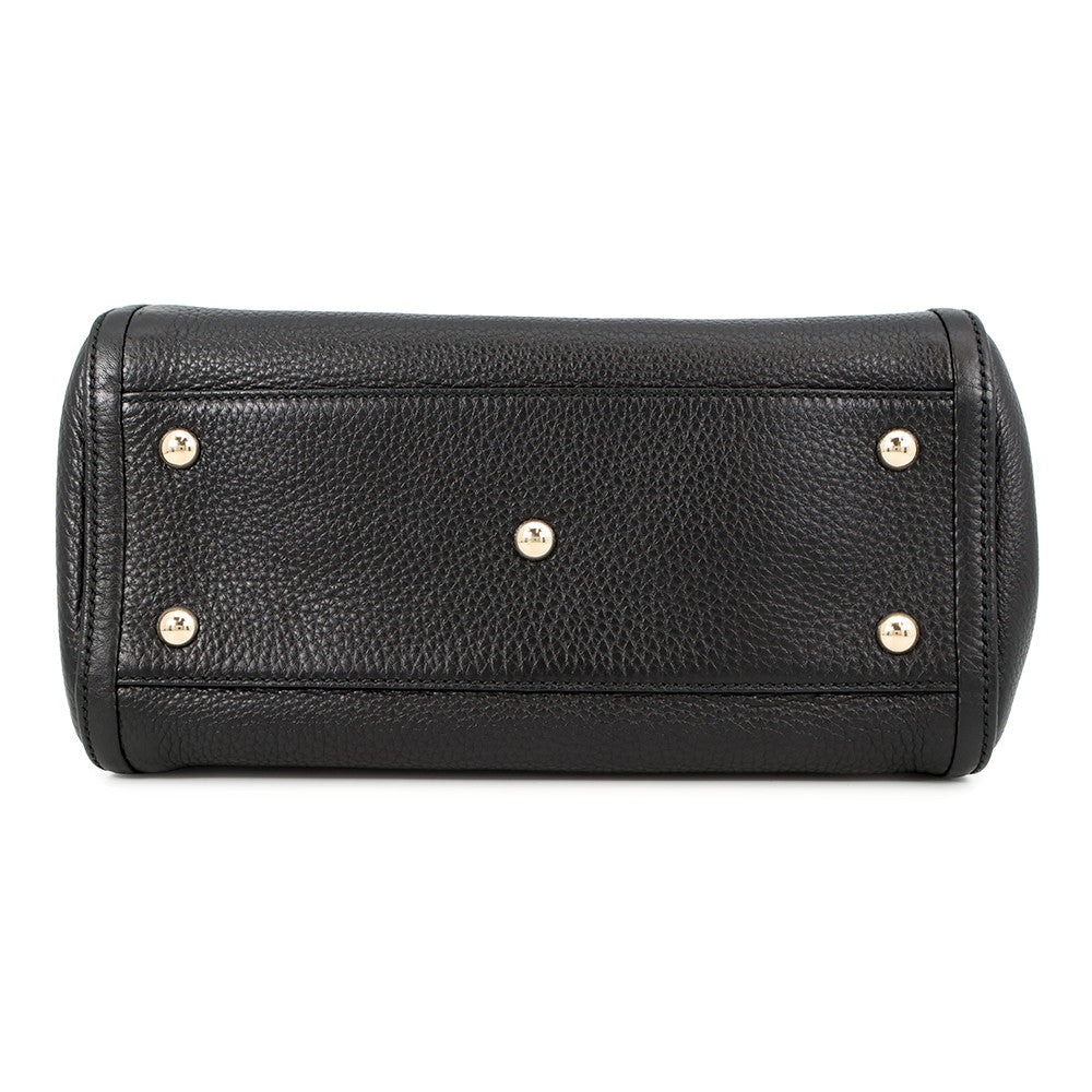 GUCCI Soho Interlocking G Tote Bag Black336751 Leather