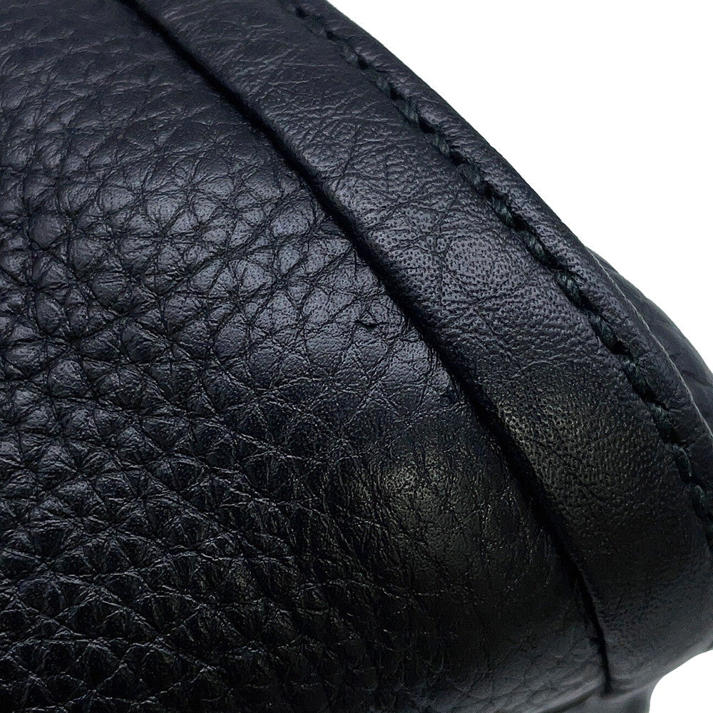 GUCCI Soho Interlocking G Tote Bag Black336751 Leather