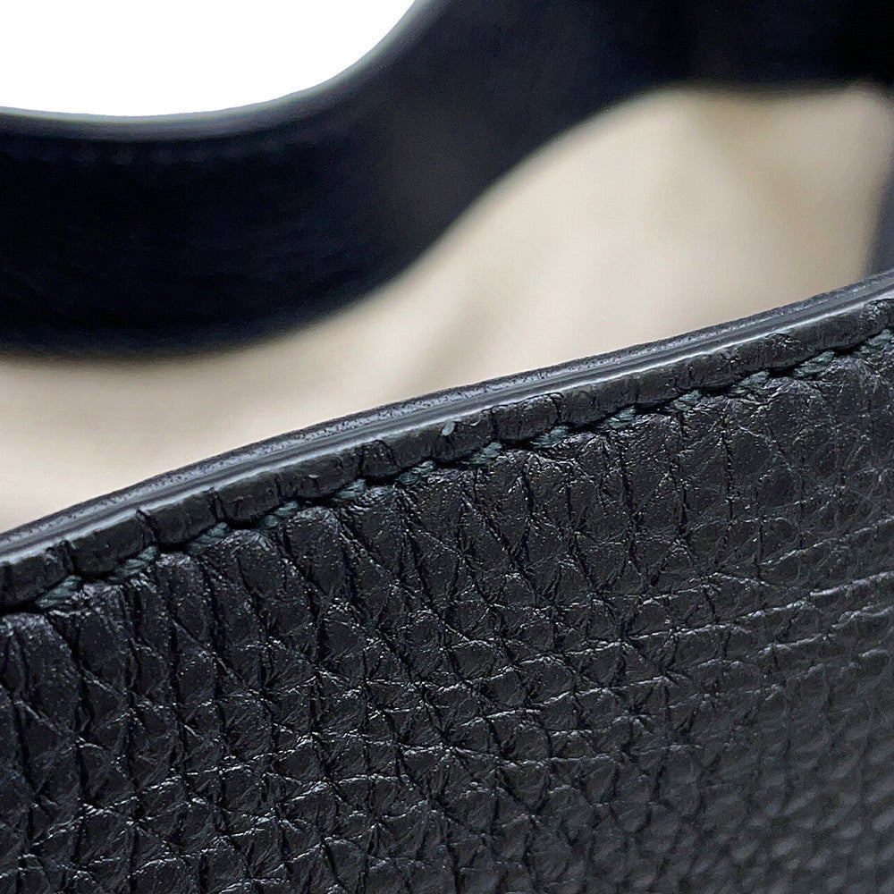 GUCCI Soho Interlocking G Tote Bag Black336751 Leather