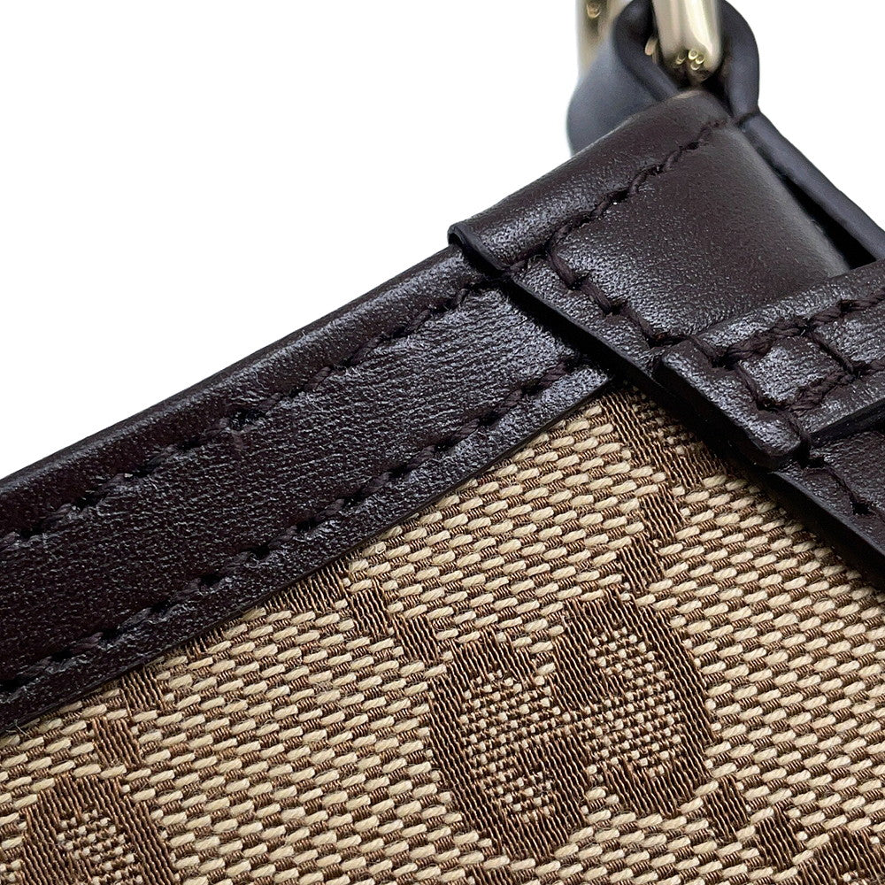 GUCCI Moonside Mini Shoulder Bag Brown/Beige786015 GG Canvas Leather