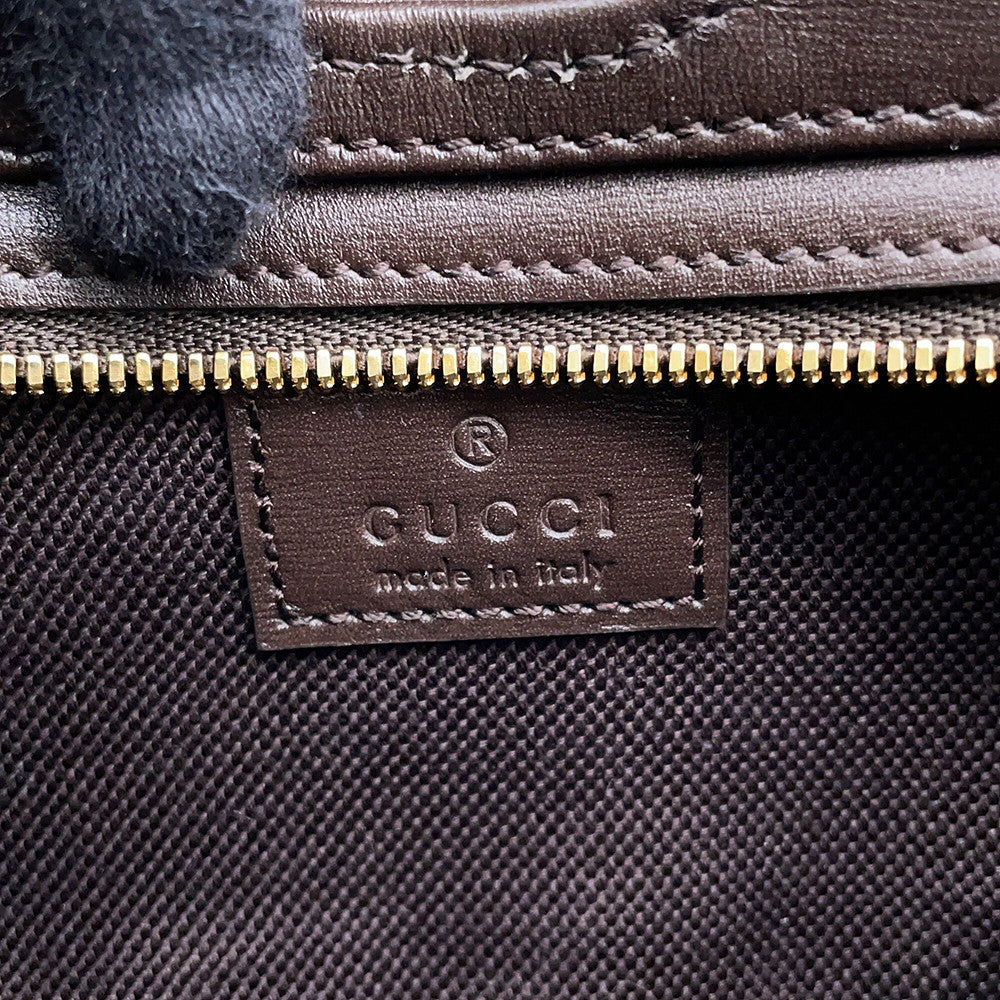 GUCCI Moonside Mini Shoulder Bag Brown/Beige786015 GG Canvas Leather