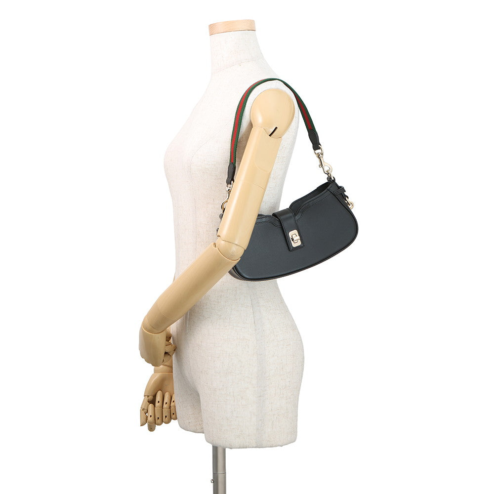 GUCCI Moonside Mini Shoulder Bag Black786015 Calf Leather