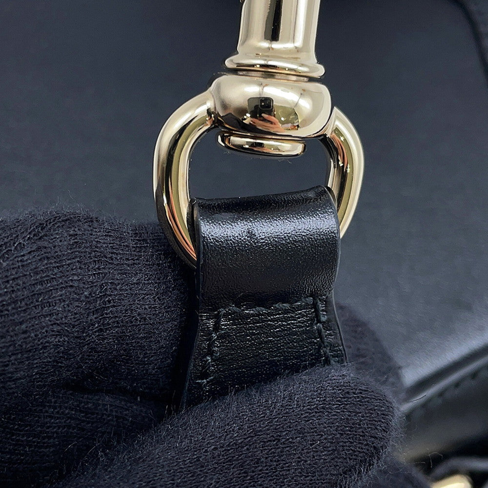 GUCCI Moonside Mini Shoulder Bag Black786015 Calf Leather