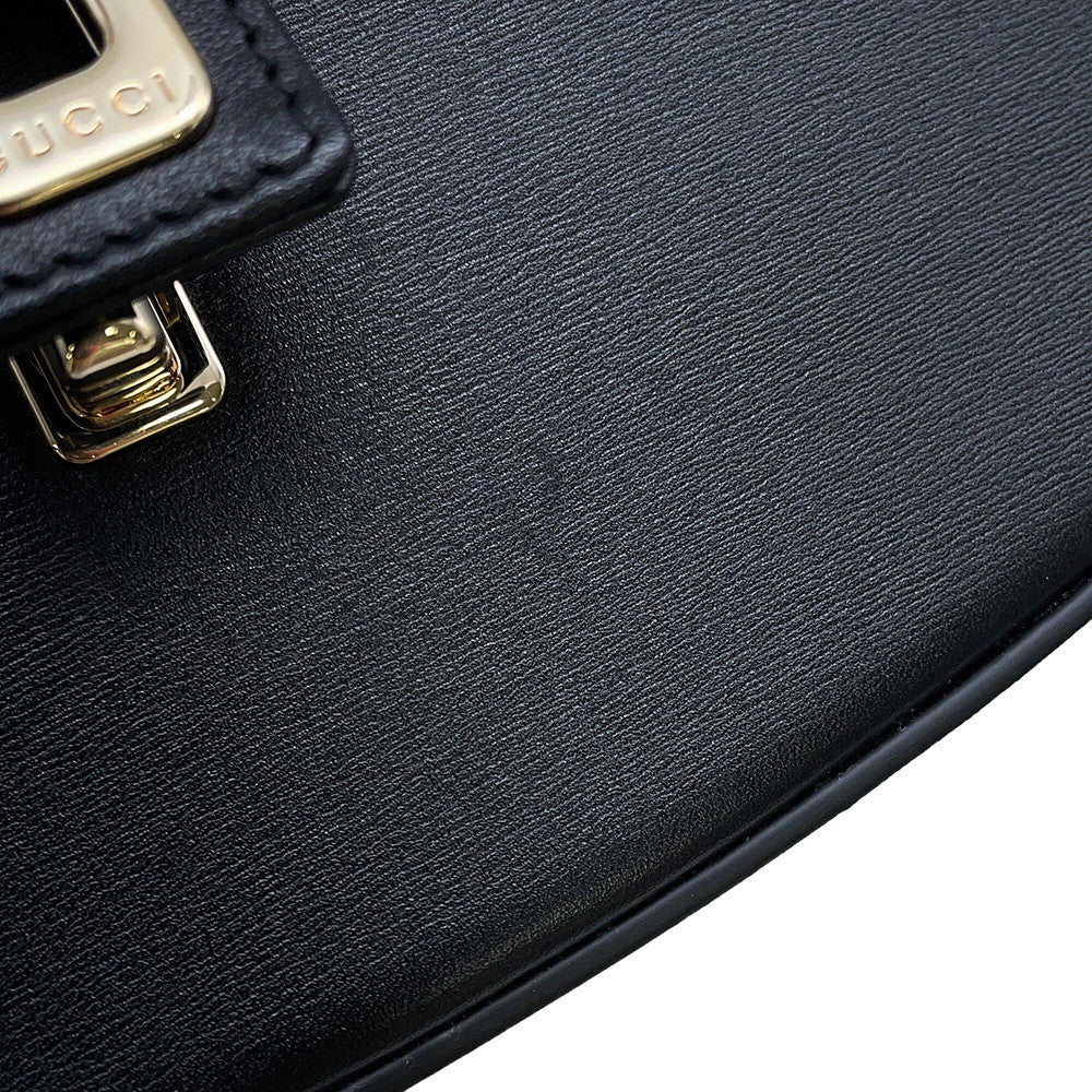 GUCCI Moonside Mini Shoulder Bag Black786015 Calf Leather