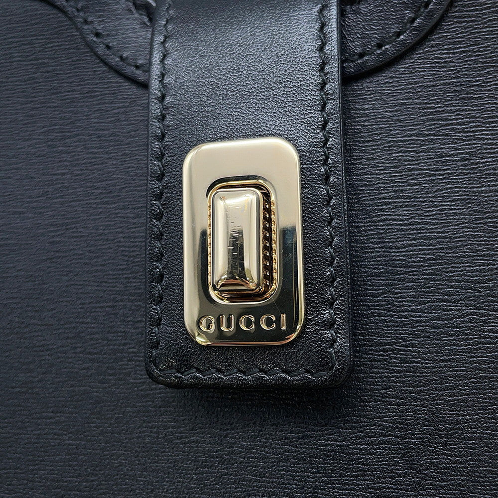 GUCCI Moonside Mini Shoulder Bag Black786015 Calf Leather