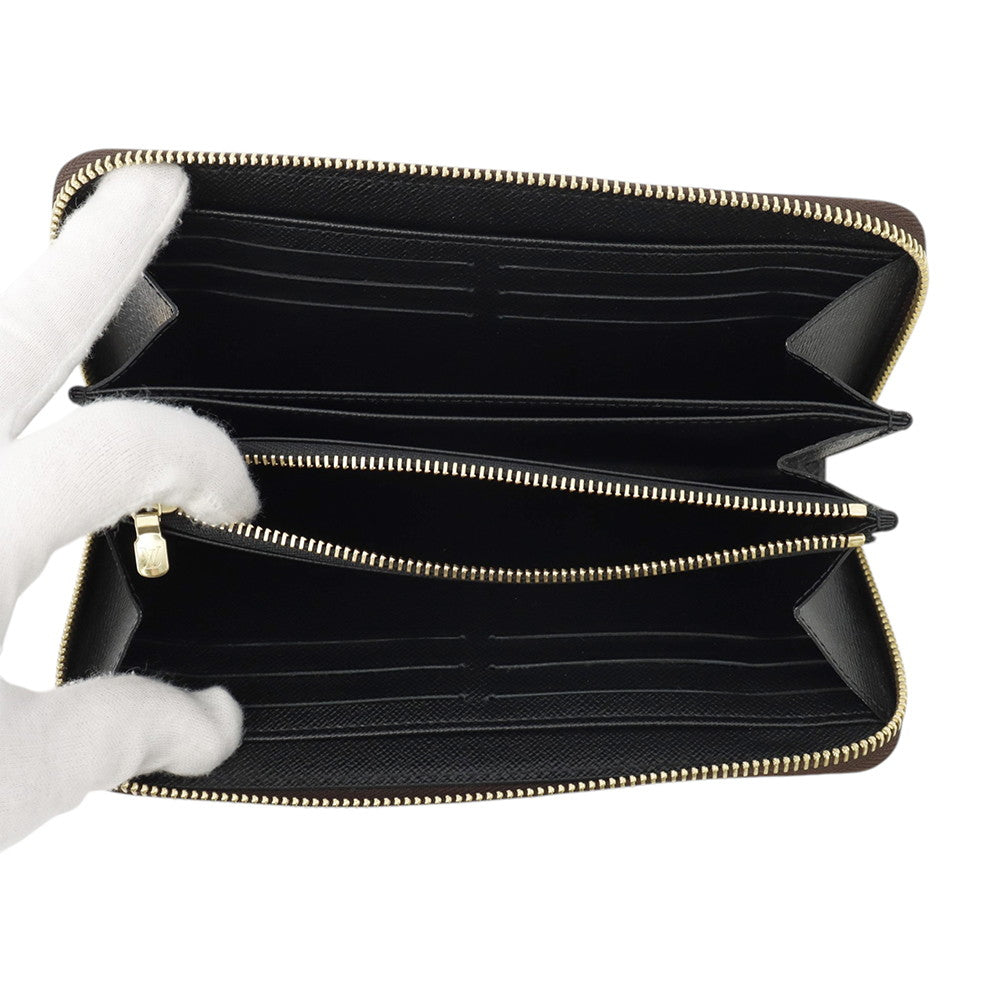 LOUIS VUITTON Zippy Wallet NoirM82444 Monogram Reverse Canvas