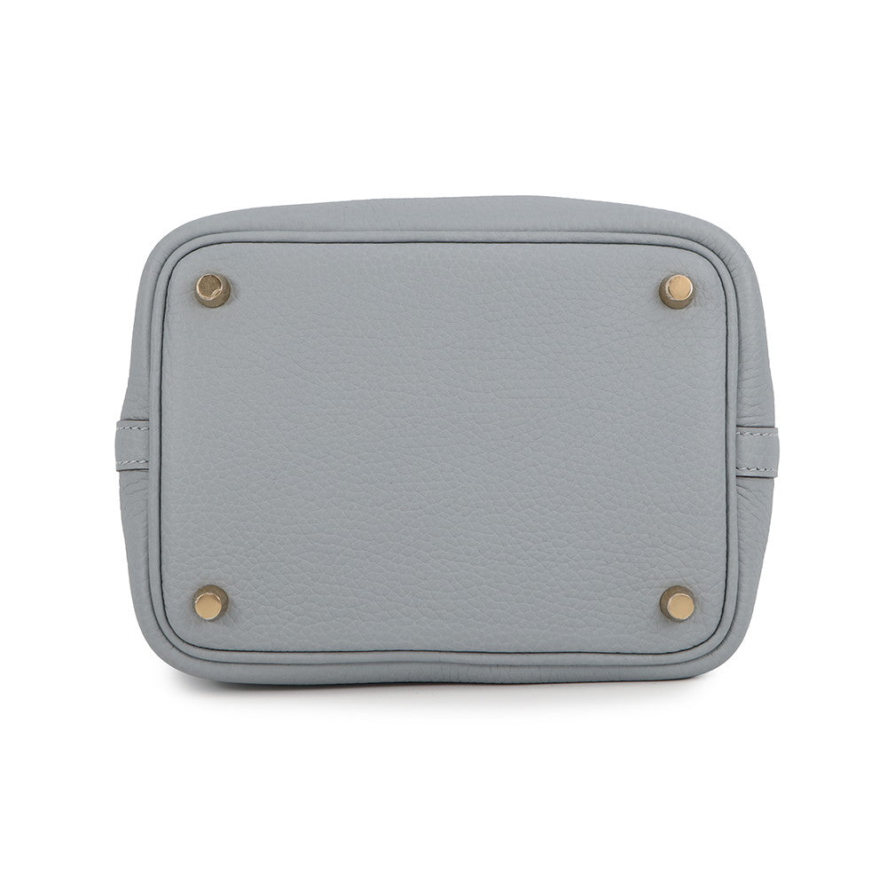 HERMES Picotin Lock Green Pantan Taurillon Clemence Size PM