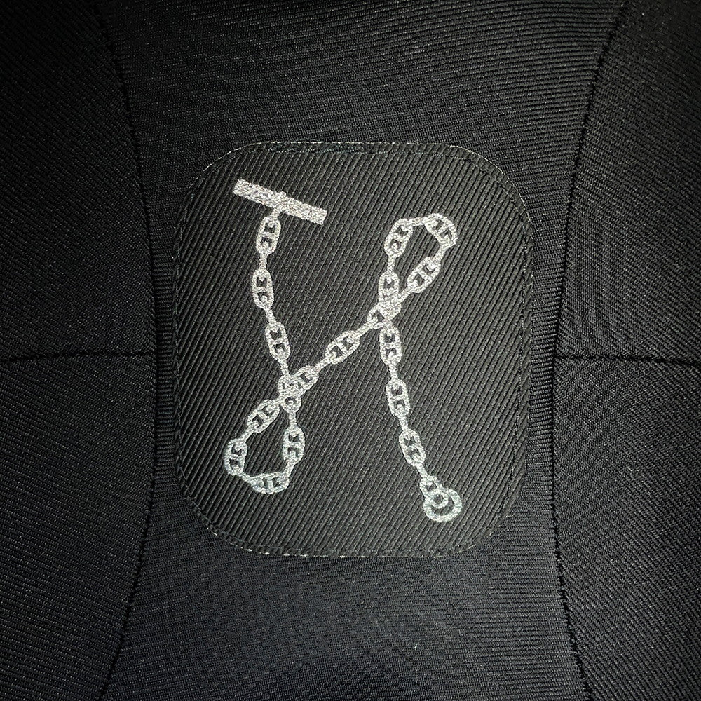 HERMES Cap Manon Glennan Size 58 Black Rayon96% Polyurethane4%