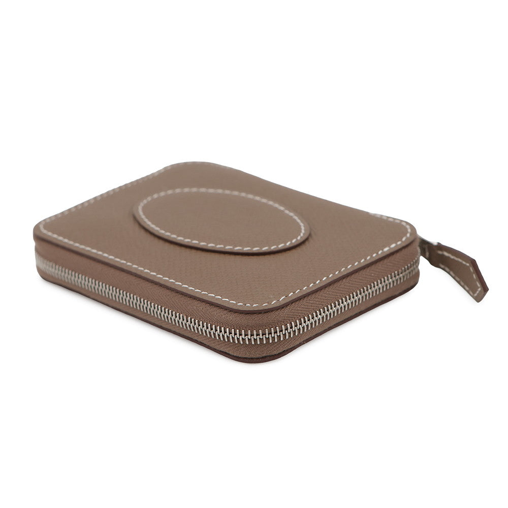 HERMES Macaron Compact Etoupe Epsom