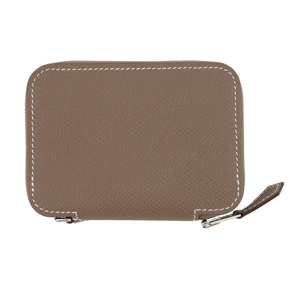 HERMES Macaron Compact Etoupe Epsom