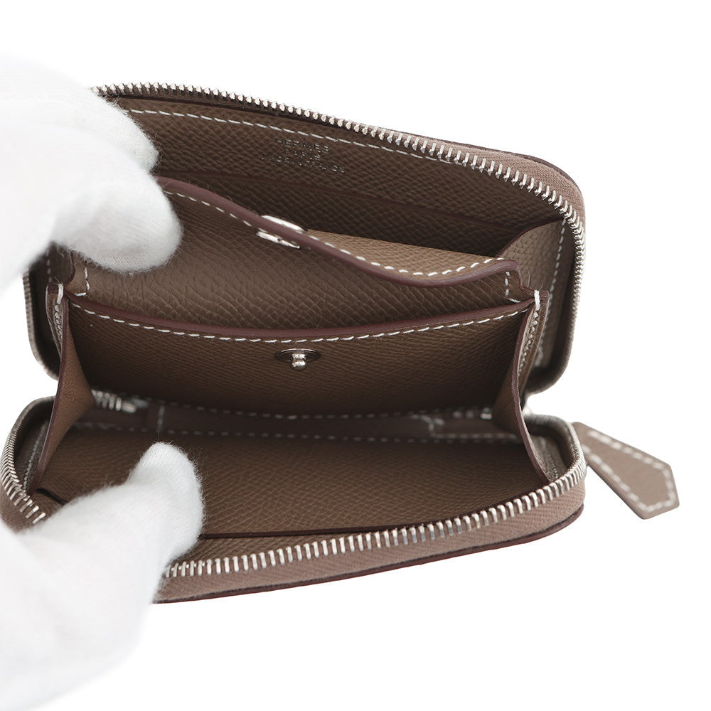HERMES Macaron Compact Etoupe Epsom