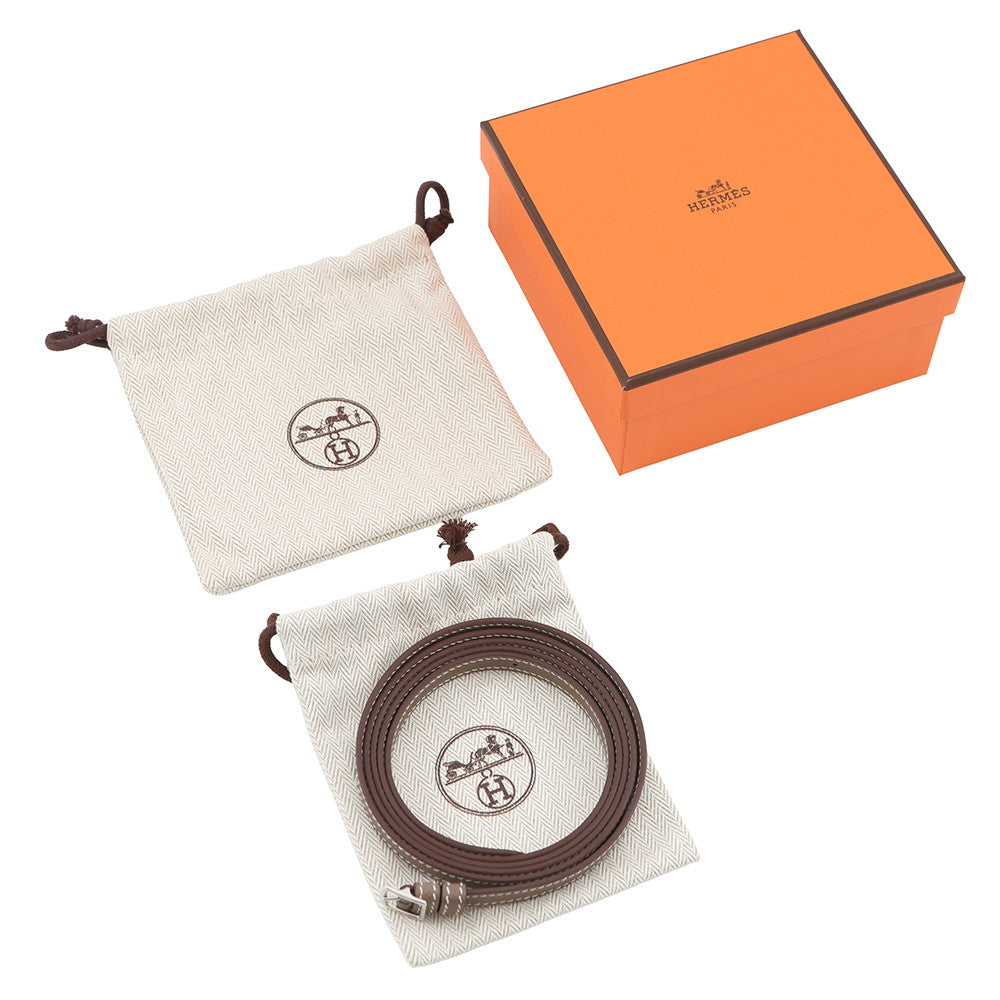 HERMES Macaron Compact Etoupe Epsom