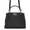 FENDI Peekaboo Selleria Black8BN244 Leather Size Mini