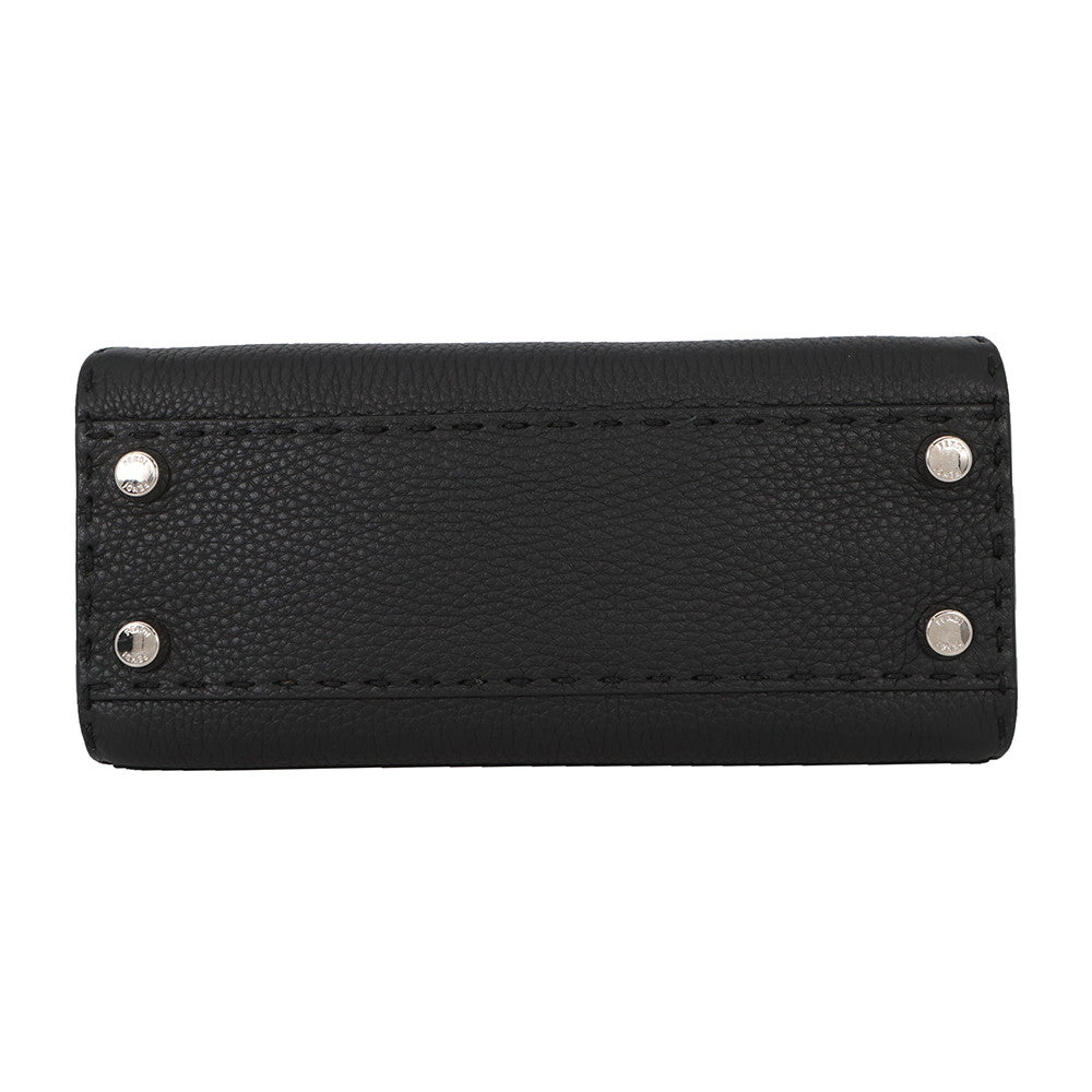 FENDI Peekaboo Selleria Black8BN244 Leather Size Mini