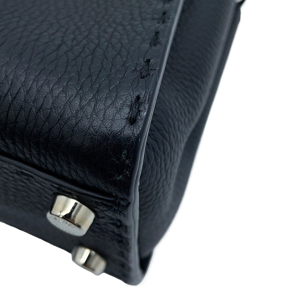 FENDI Peekaboo Selleria Black8BN244 Leather Size Mini