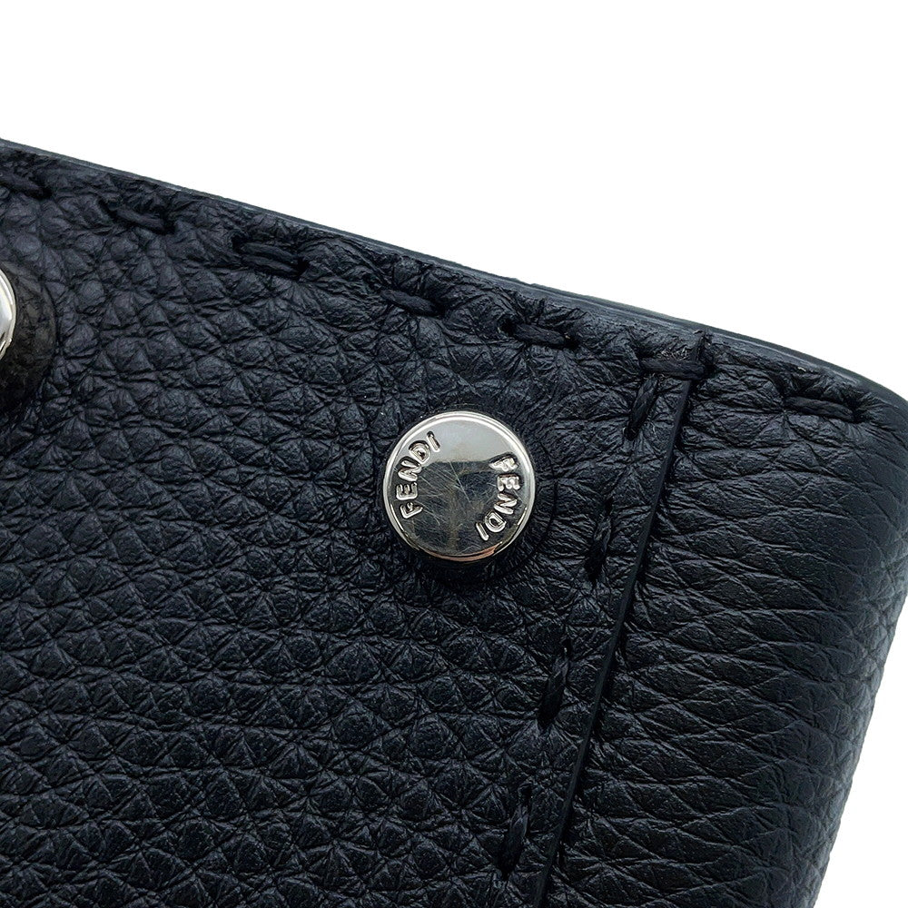 FENDI Peekaboo Selleria Black8BN244 Leather Size Mini