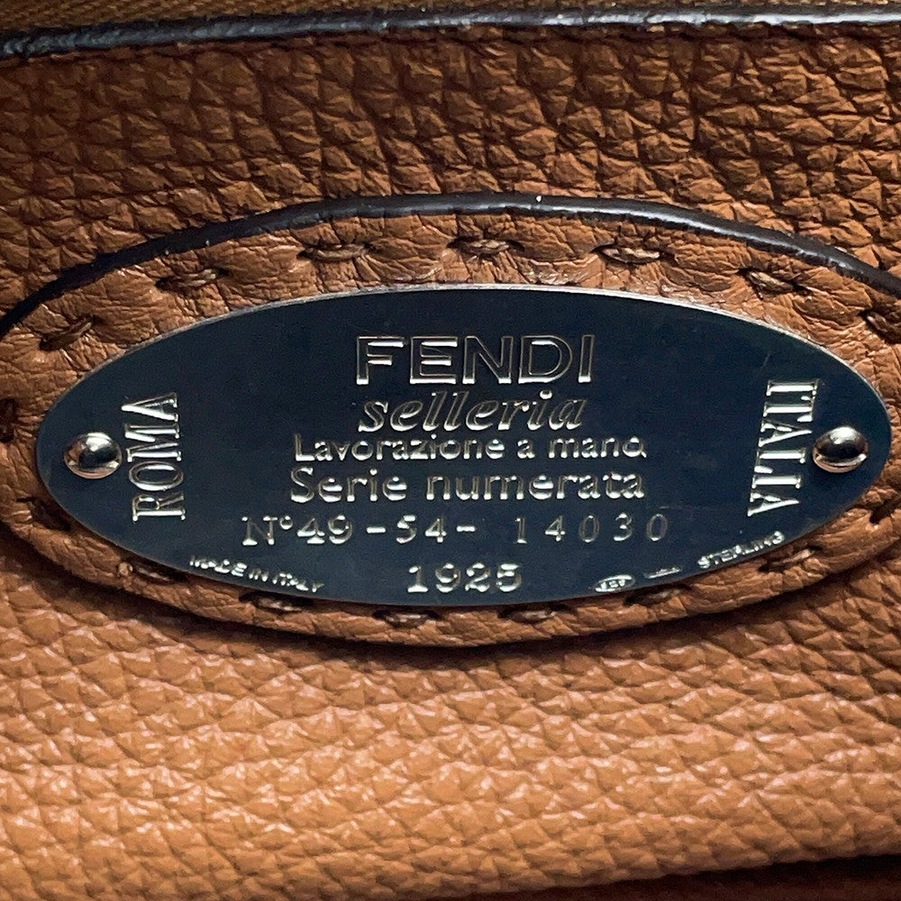 FENDI Peekaboo Selleria Black8BN244 Leather Size Mini