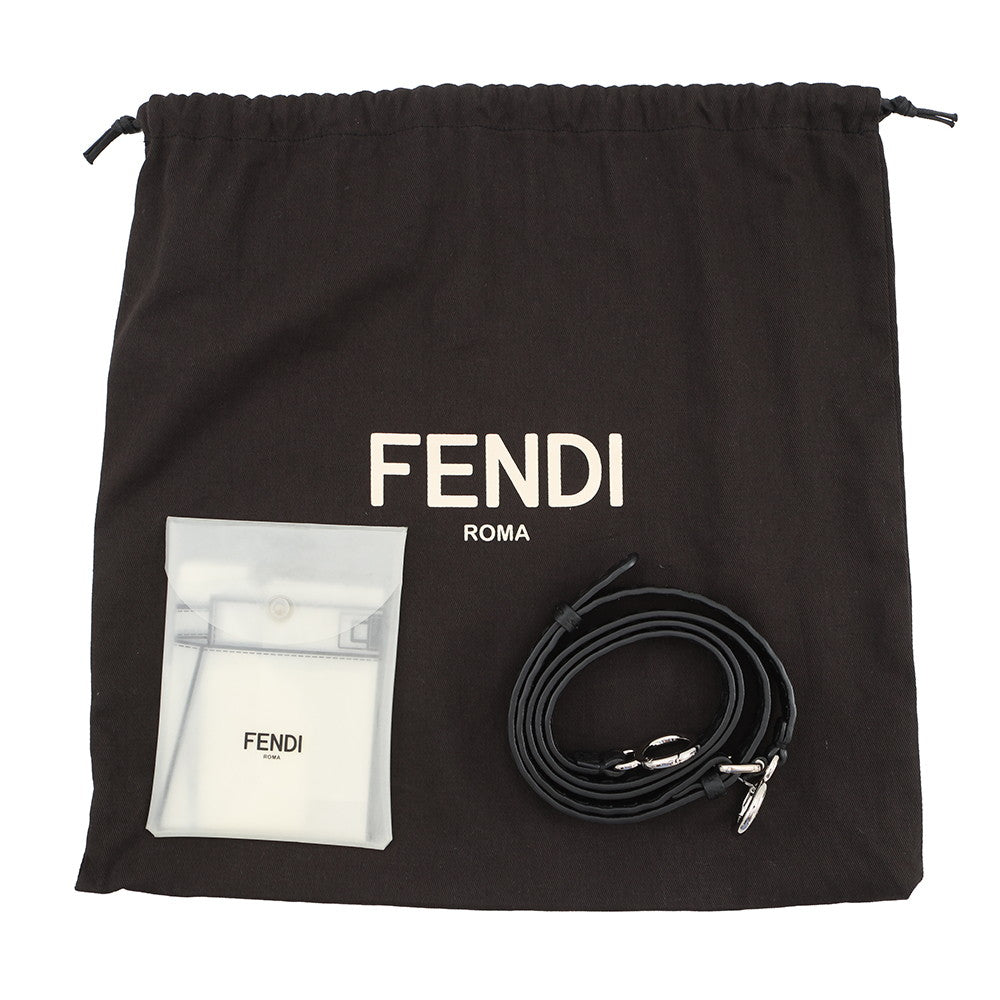 FENDI Peekaboo Selleria Black8BN244 Leather Size Mini