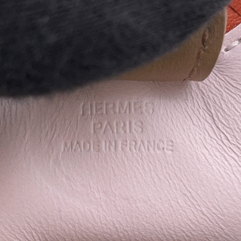 HERMES Rodeo Bag Charm Mauve pale/pain de pis/Beige MarfaロデオPM Lambskin Size PM
