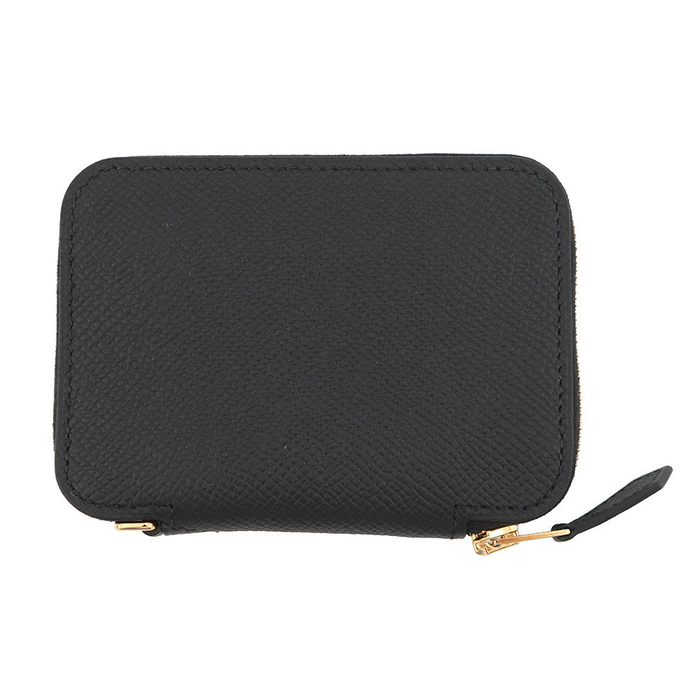 HERMES Macaron Compact Black Epsom