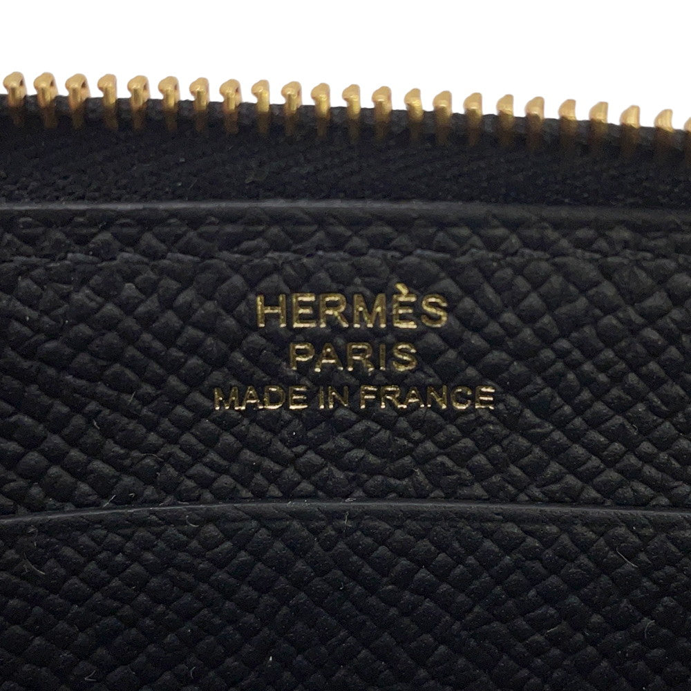 HERMES Macaron Compact Black Epsom